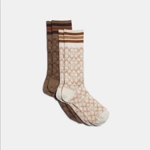 Authentic Coach Signature Socks